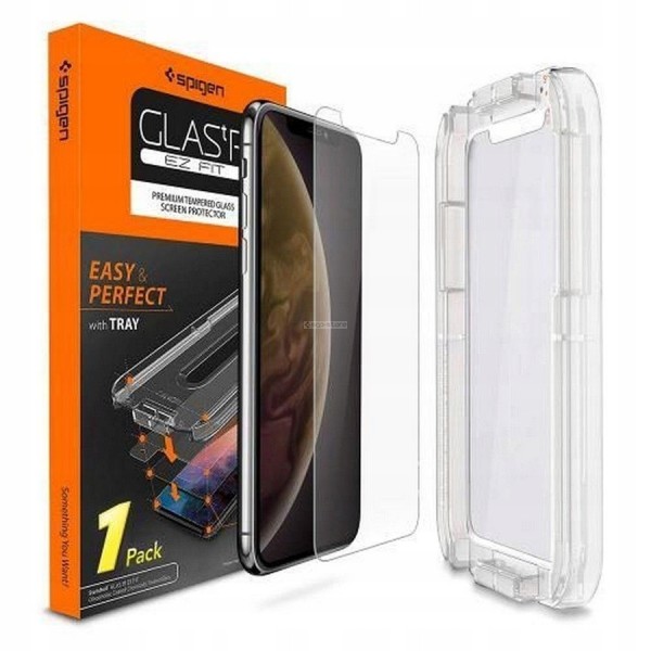 Защитное стекло для iPhone X / XS - Spigen - SGP - Glas.tR EZ Fit