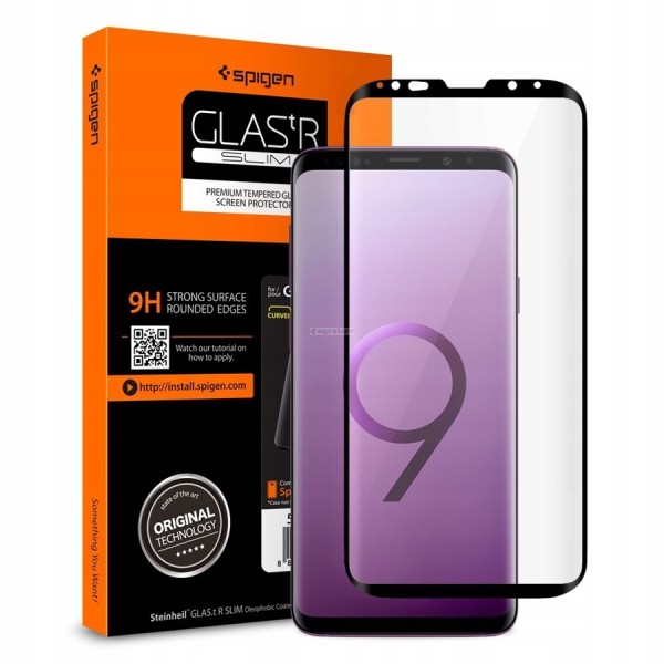 Защитное стекло для Galaxy S9 Plus - Spigen - SGP - Glas.tR Curved HD