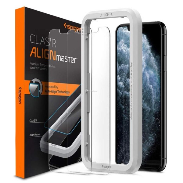 Защитное стекло для iPhone 11 Pro / XS / X - Spigen - SGP - Align Glas.tR - Clear