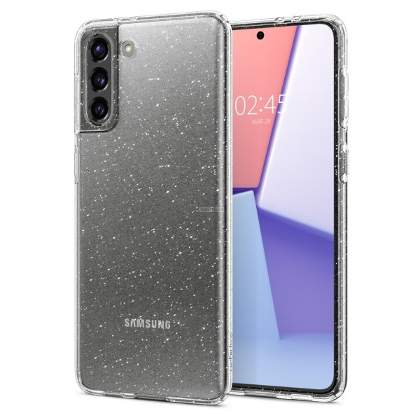 Чехол-капсула для Galaxy S21 - Spigen - SGP - Liquid Crystal Glitter