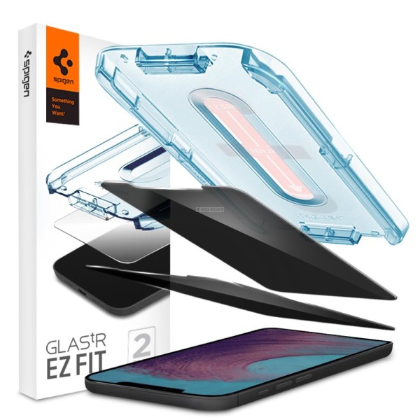 Защитное стекло для iPhone 12 Pro Max - Spigen - SGP - EZ FIT GLAS.tR Privacy