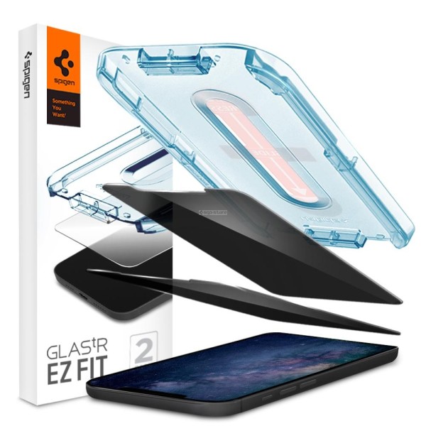 Защитное стекло для iPhone 12 Mini - Spigen - SGP - EZ FIT GLAS.tR Privacy