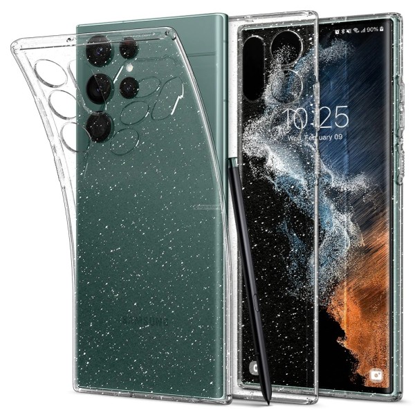 Чехол-капсула для Galaxy S22 Ultra - Spigen - SGP - Liquid Crystal Glitter