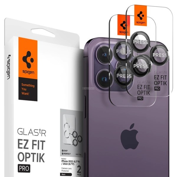 Защитное стекло для камеры для iPhone 14 Pro / 14 Pro Max - Spigen - SGP - Optik Pro Lens Protector