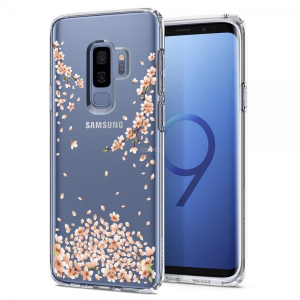 Чехол-капсула для Galaxy S9 Plus - Spigen - SGP - Liquid Crystal Blossom