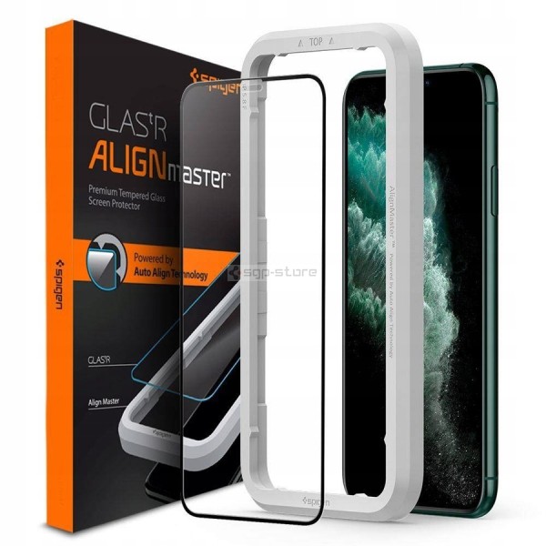 Защитное стекло для iPhone 11 Pro Max - Spigen - SGP - AlignMaster Full Cover
