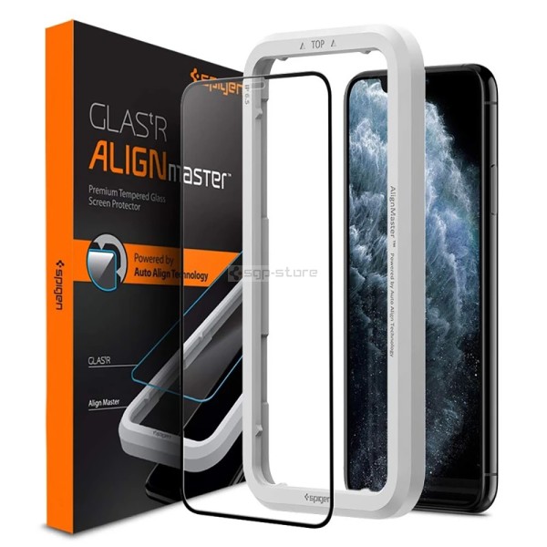 Защитное стекло для iPhone 11 Pro / XS / X - Spigen - SGP - AlignMaster Full Coverage