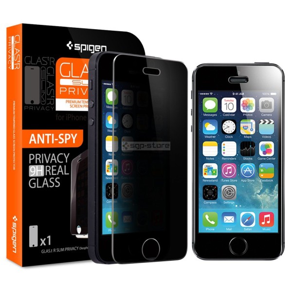 Защитное стекло для iPhone SE / 5s / 5c / 5 - Spigen - SGP - GLAS.tR SLIM Privacy