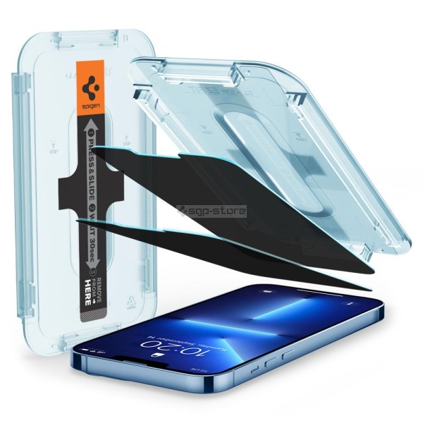 Защитное стекло для iPhone 13 Pro Max - Spigen - SGP - EZ FIT GLAS.tR Privacy