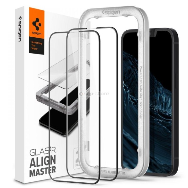 Защитное стекло для iPhone 13 Mini - Spigen - SGP - Glas.tR Align Master Full Cover