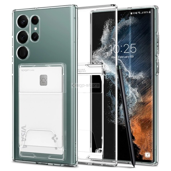 Чехол для Galaxy S22 Ultra - Spigen - SGP - Crystal Slot Dual 