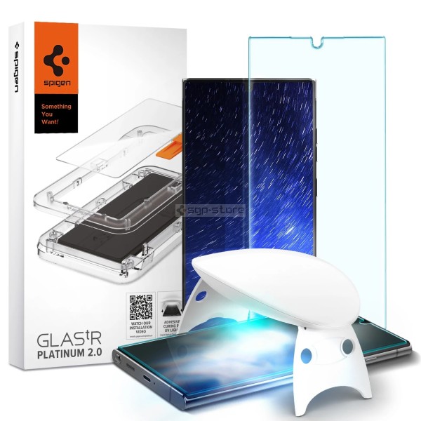 Защитное стекло для Galaxy S22 Ultra - Spigen - SGP - Platinum Tray