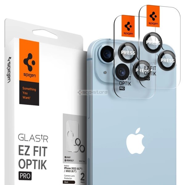 Защитное стекло для камеры для iPhone 14 / 14 Plus - Spigen - SGP - Optik Pro Lens Protector