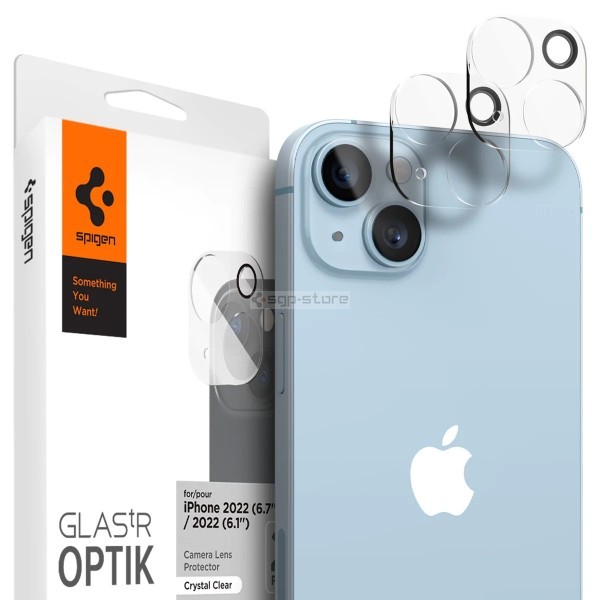 Защитное стекло для камеры для iPhone 14 / 14 Plus - Spigen - SGP - Optik Lens Protector