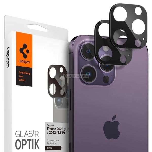 Защитное стекло для камеры для iPhone 14 Pro / 14 Pro Max - Spigen - SGP - Optik Lens Protector
