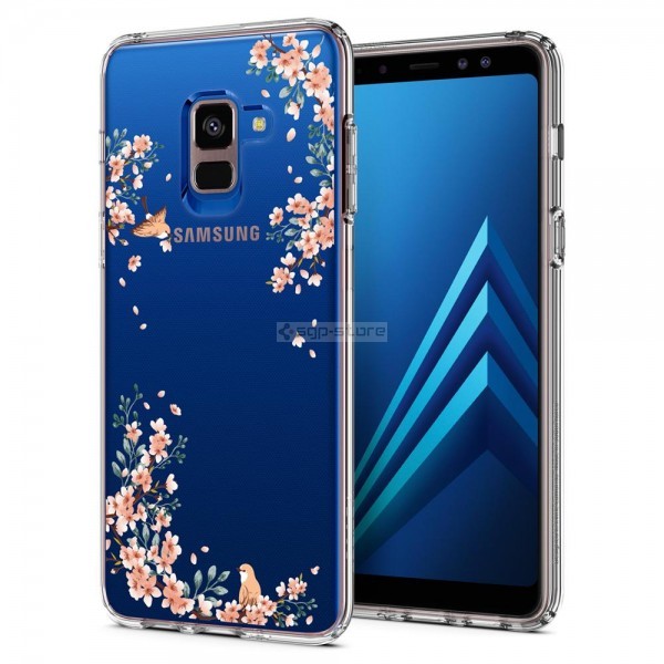 Чехол-капсула для Galaxy A8 (2018) - Spigen - SGP - Liquid Crystal Blossom